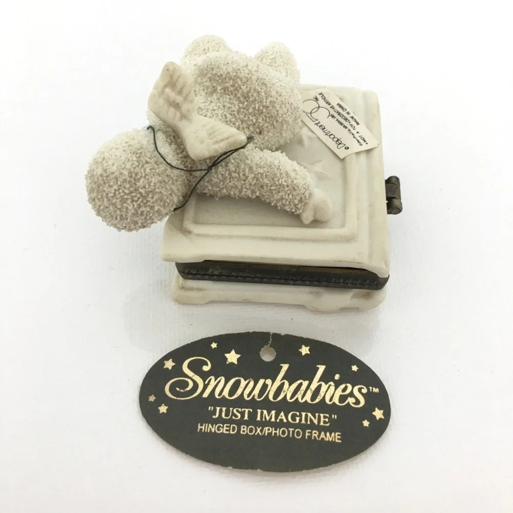 Department 56 Baby's First Picture Frame Snowbaby Angel Miniature Box Frame